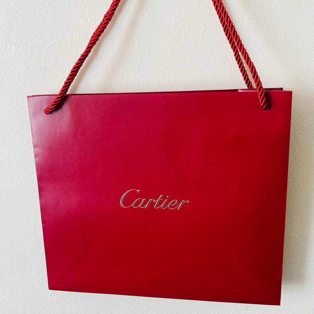 Authentic Cartier Shopping Bag  Gift Bag